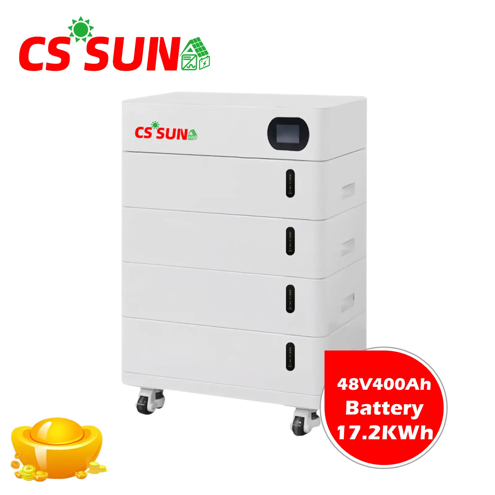 CSSUN 51.2V400Ah power storage Lithium  Battery for ups system lithium iron phosphate 20kw power bank cal