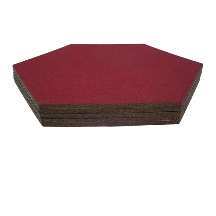 Super Quality Hexagon Shaped Colorful Natural Cork Board For Wall Bulletin