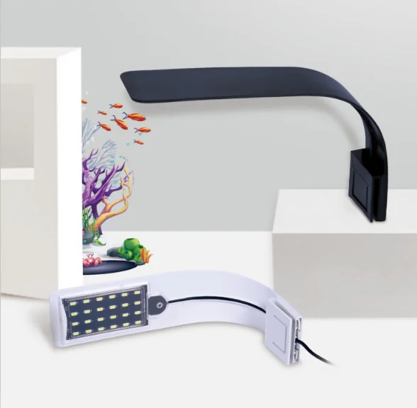 Super Slim LED Aquarium Light plants Grow Light Aquatic Plant Lighting Waterproof Clip-on Lamp For Fish Tank
