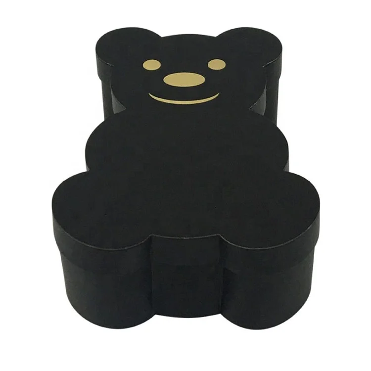 Bear Shaped Cardboard Gift Box with Lid Florist Gifts Packaging Box Flowers Arrangement Home Decor Wedding Party