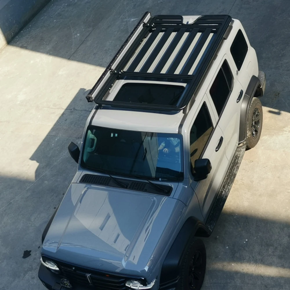 Car Accessories Aluminum Car Auto Spare Parts Flat Customized Roof Rail Roof Rack For Tank