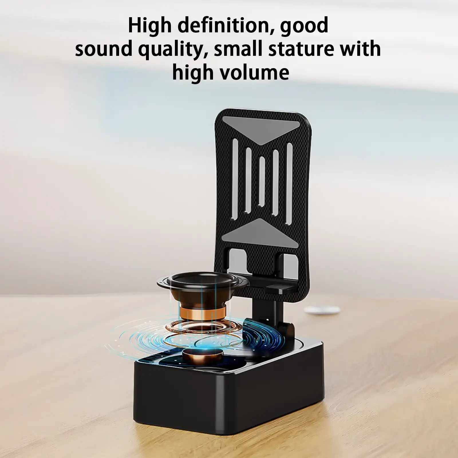 Custom Rotating Phone Stand With Logo Audio 3-in-1 Power Bank Wholesale Multi functional Desktop Tablet Stand