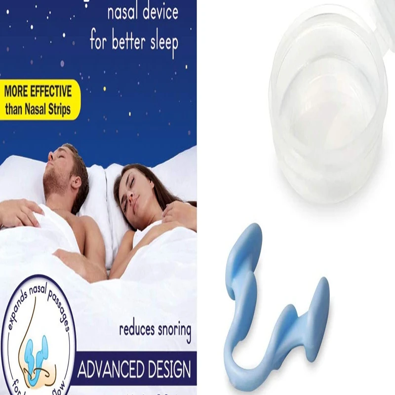 Hot Sale Products For Nasal Stop Snoring Solution Silicone Anti Snore Nose Clips With Mini Anti-snoring Nose Clip Device