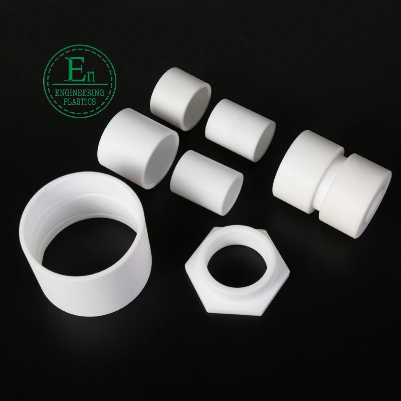 Oem Ptfe Plastic Bushings Ptfe Flange Polytetrafluoroethylene Bush With Spiral Slot Shaft Sleeve Bearing manufacturing For Bolts