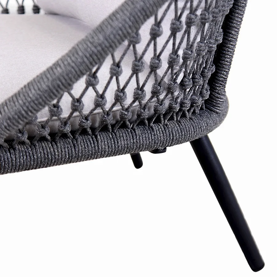 Modern design Woven Rope Chair  Outdoor sofa garden sofa for home  hotel  Patio furniture