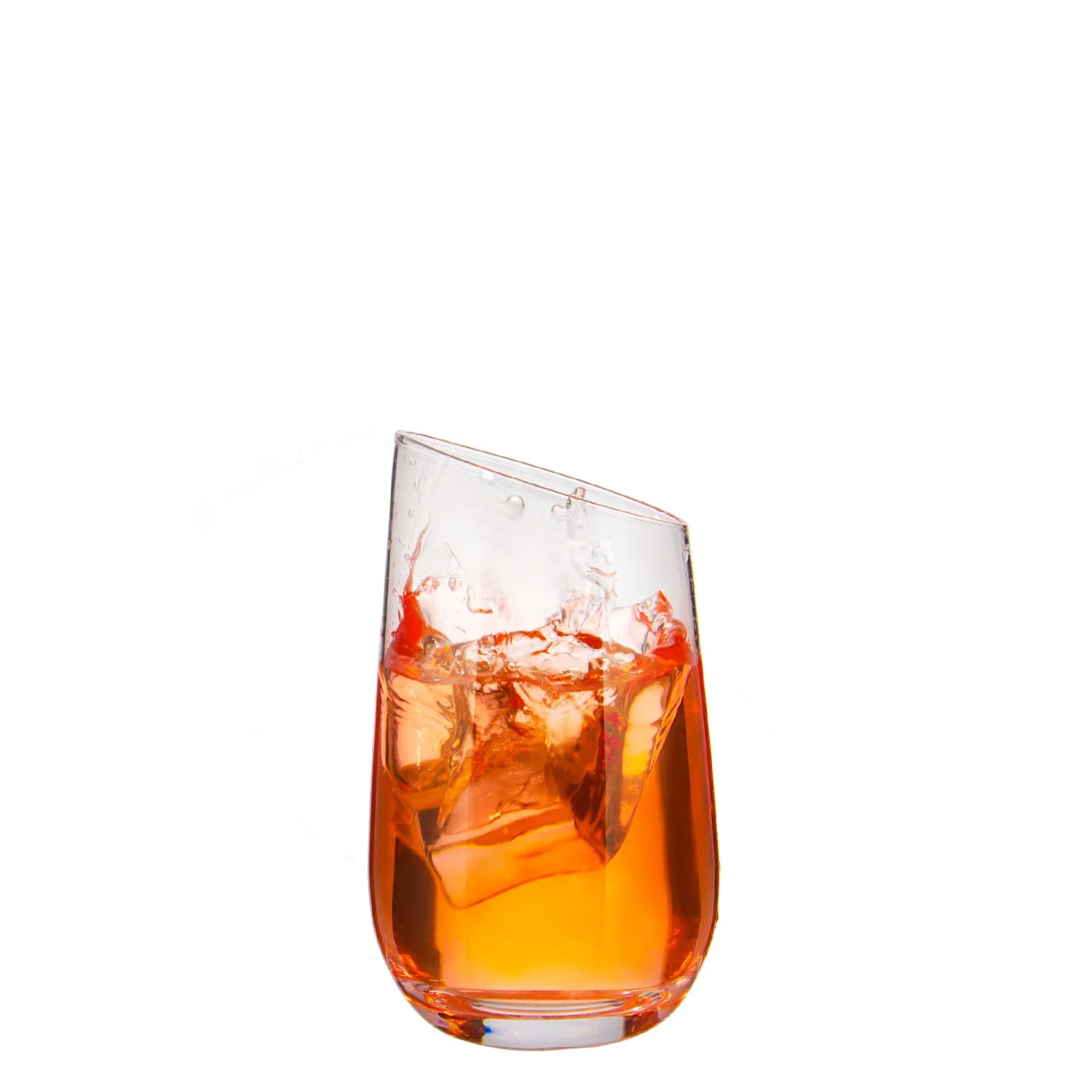 Samyo Hand Made Oblique Beer Glass / Wine Glass / Transparent Glass