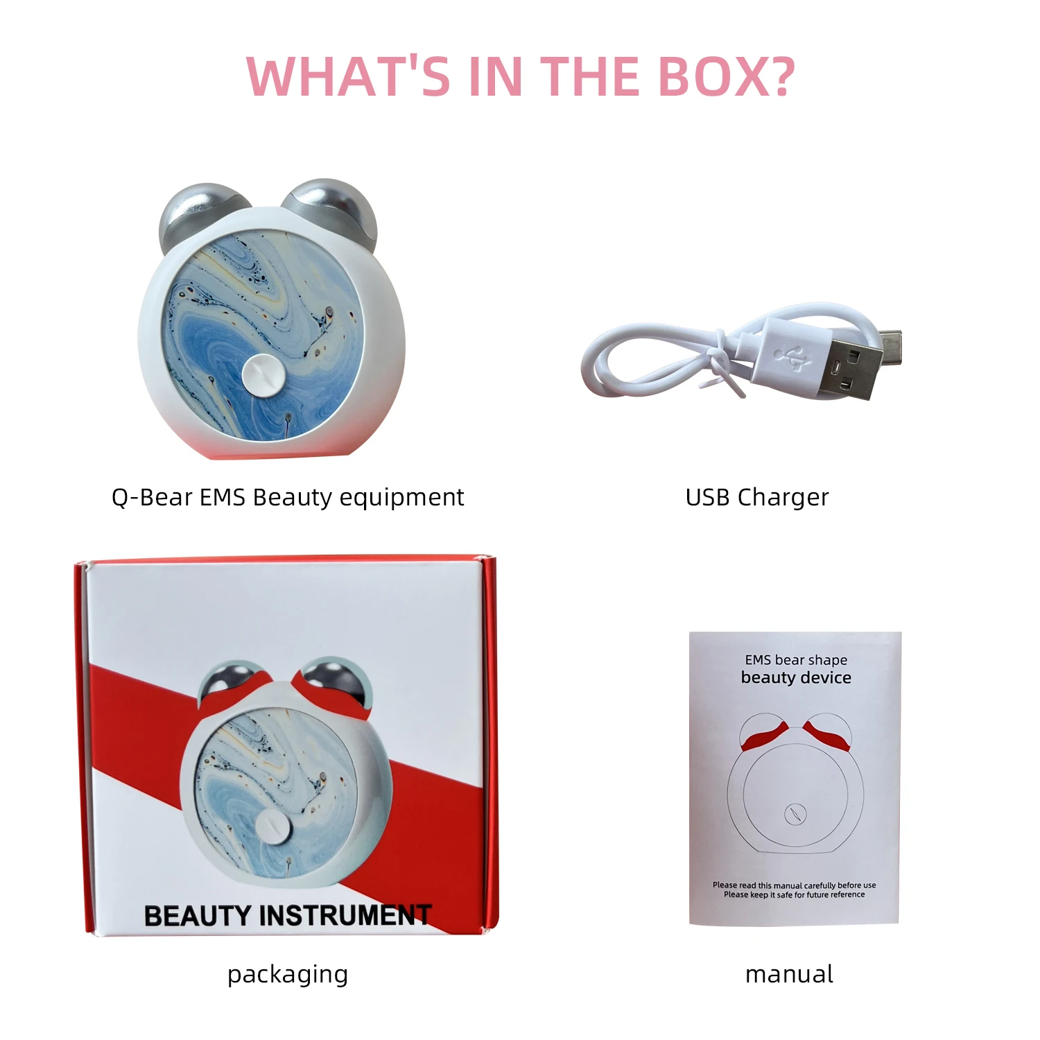 New Arrival Home Use Microcurrent Face And Facial Neck V-face Lifting Massager Device 4 Color Red Light