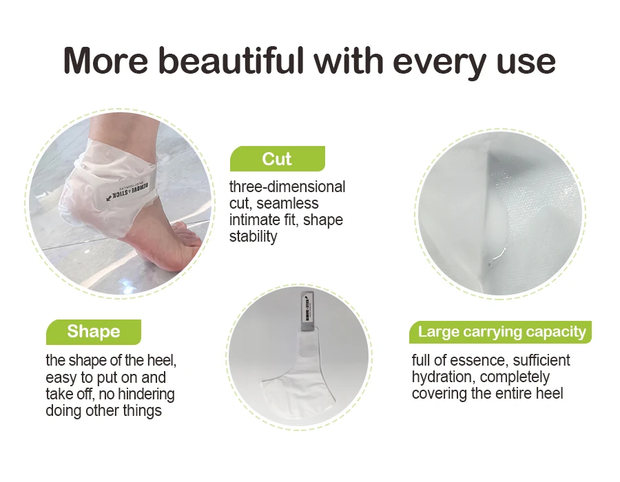 Private Label Avocado Foot Exfoliating Remove Heel Calluses Nourishing Foot Care Beautifying Feet Treatments Mask  Manufacturer