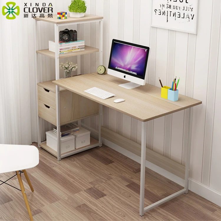 
Office furniture simple design black home computer desk set 