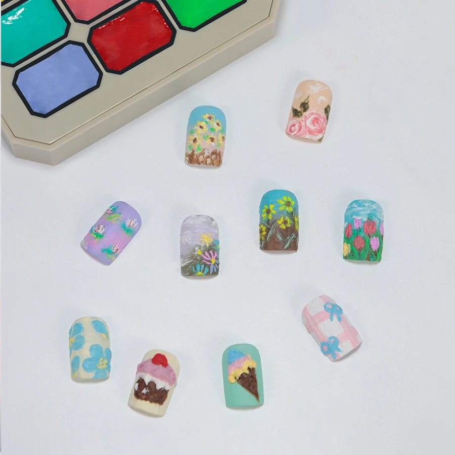 Vinimay Brand 3-Design Styles Gel Polish Nail Art Painting Gel  Premium Nail Paint for Stylish Nail Art