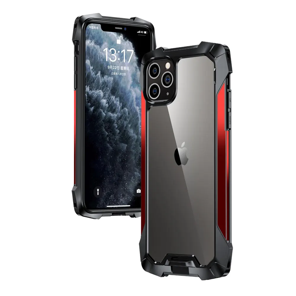 
2021 new product acrylic + TPU + metal smartphone shockproof phone case 