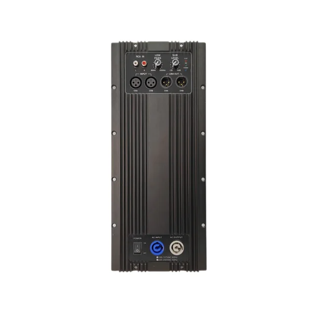 Professional 4 Modes DSP Active Power Speaker Amplifier Module Digital Audio for Music/Live/Voice/DJ Class D with Subwoofer