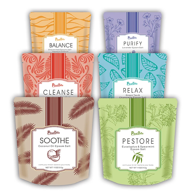 Lucky Luxury Mineral Macarons Lavender Flavour Korean Himalaya Lady Bubbles Large Bath Salts Epsom Salt Set For Bath Rose