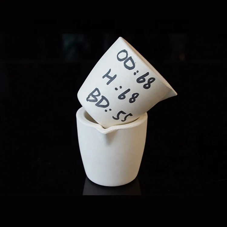high quality with good thermostability fire assay crucible for mine labs
