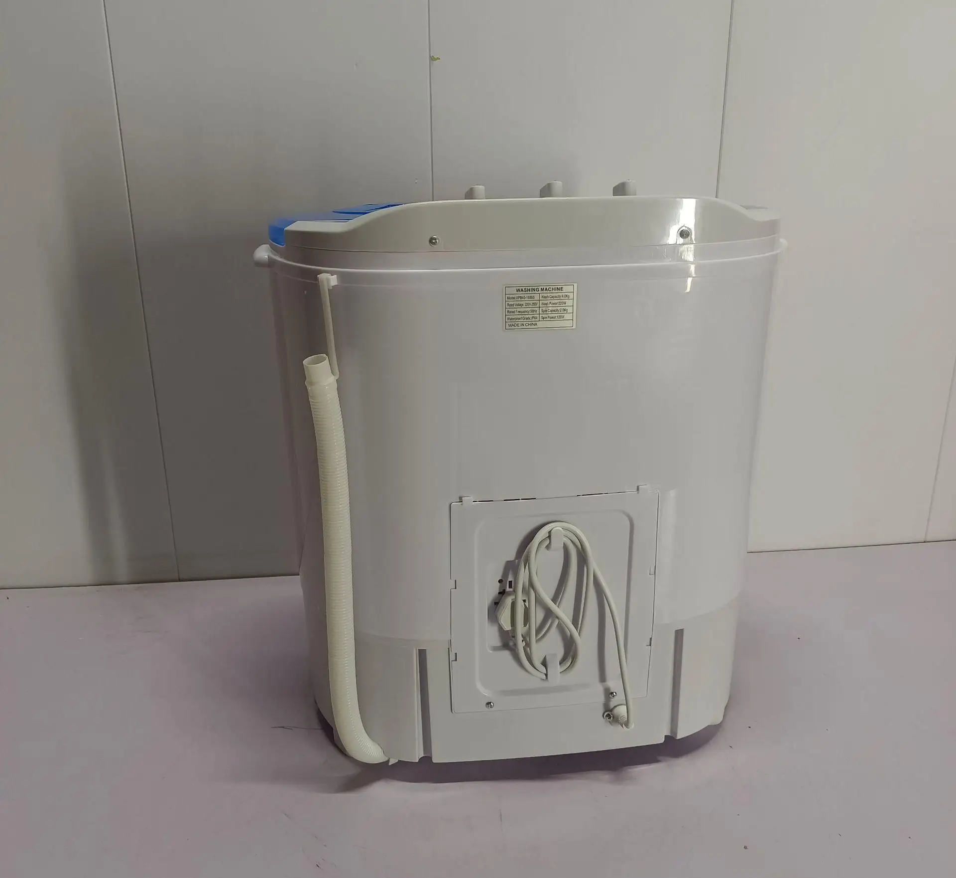Factory direct clearance processing two buckets of household baby clothes semi-automatic 4kg washing machine