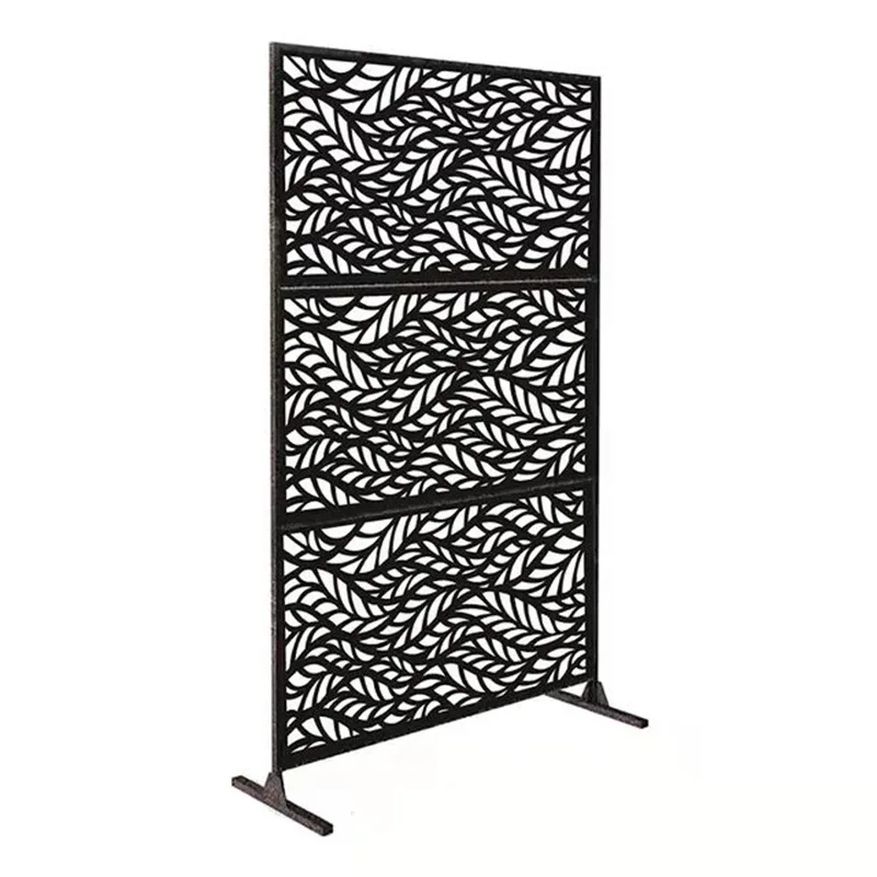 Villa outdoor metal fence modern design aluminum panel fence