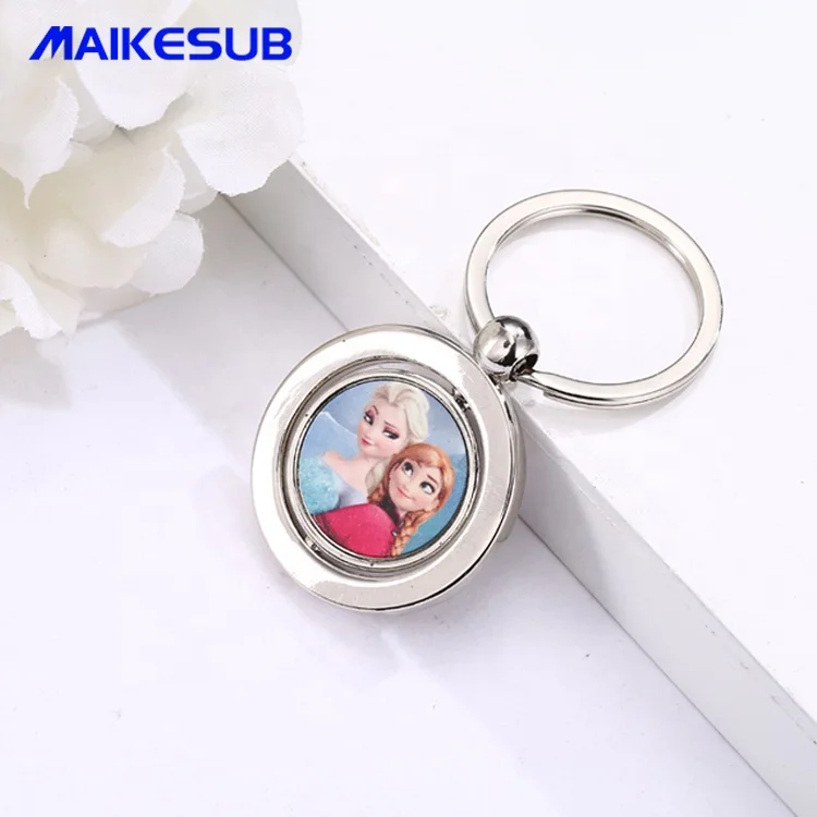 Factory Direct Selling Blank Customizable Image 3D Printing Thermal Sublimation Metal Keychain