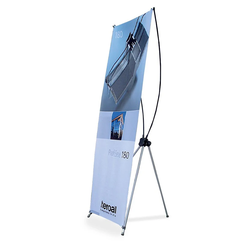 Wholesale Advertising Promotional Trade Show Display Stand Portable Fiber X Banner For Advertising