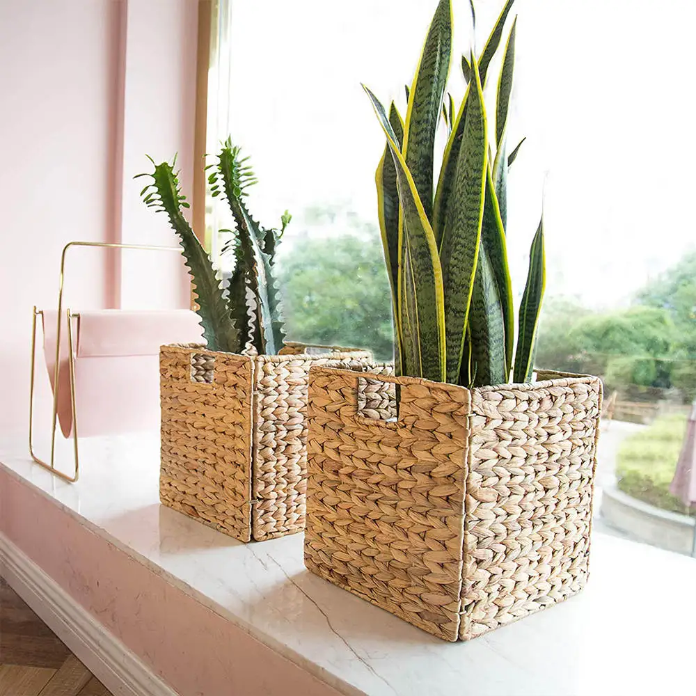Collapsible Water Hyacinth Storage Basket