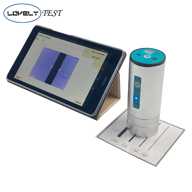Concrete Wireless crack width gauge with color screen display