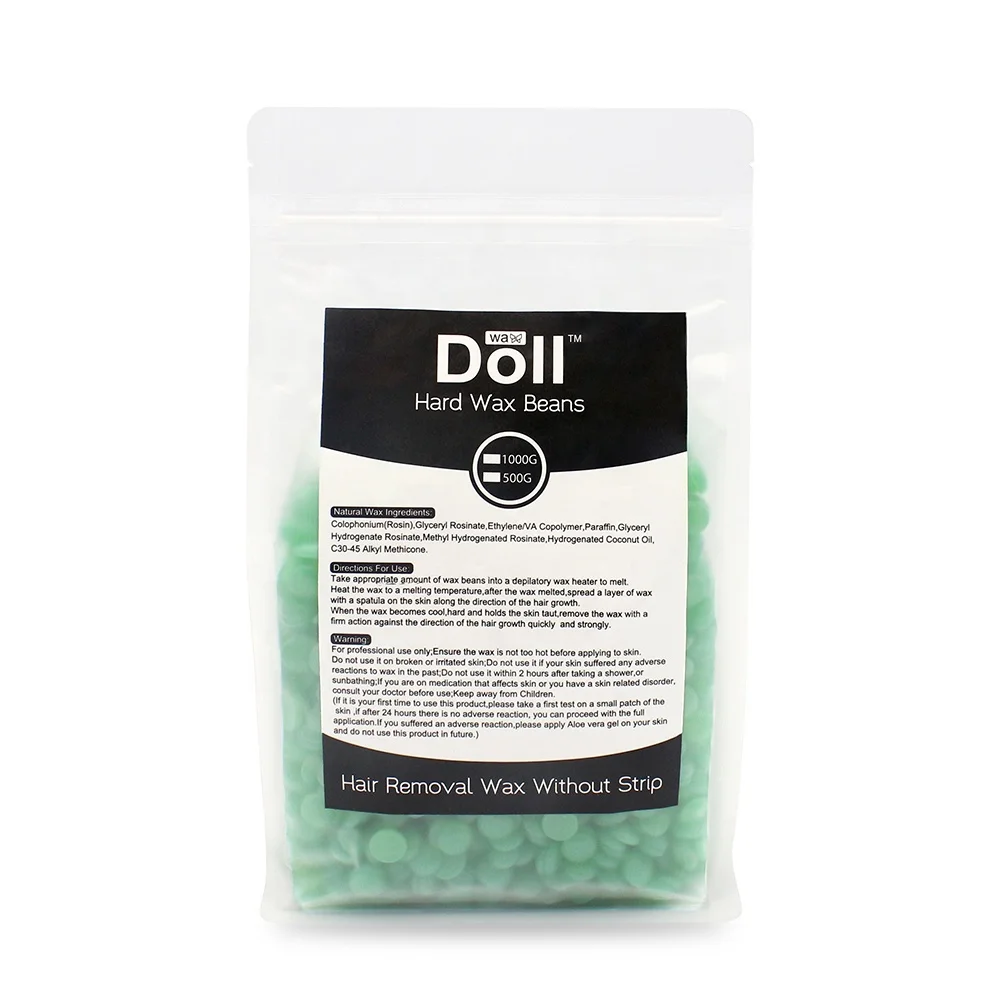 Doll Wax factory 500g Depilatory hot Wax Painless Hair removal Natural Rosin Pink rose hard wax eyebrows