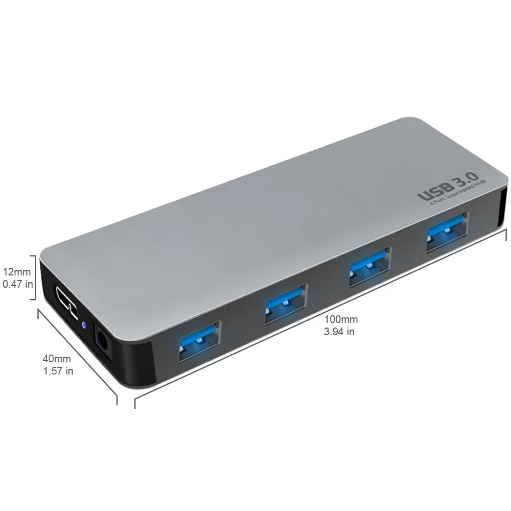 Ультратонкий портативный 4 usb-порта 3 0 usb-концентратор с входом постоянного тока флэш-накопитель для клавиатуры мыши и телефона usb-разветвитель зарядки передачи данных