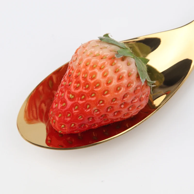 Customize logo Metal  Dinnerware Set Knife spoon fork  flatware  stainless steel Gold Cutlery  set