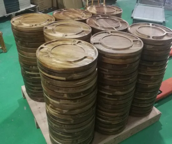 Доска для сыра из дерева акации, с круглым сланцем, доска для колбасы, Сервировочная доска для сыра с выдвижным ящиком