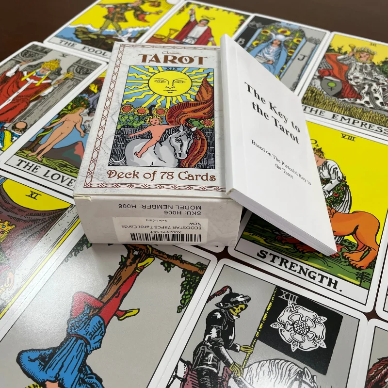 wholesale astrology deck tarot black custom tarot cards printing tarot cards with books