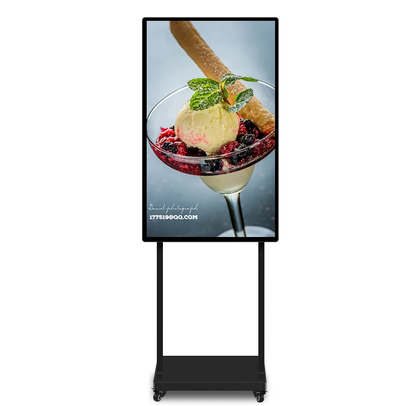 Custom Indoor Floor Stand Interactive Video Digital Display Vertical TV AD Machine LCD Touch Screen Advertising Player