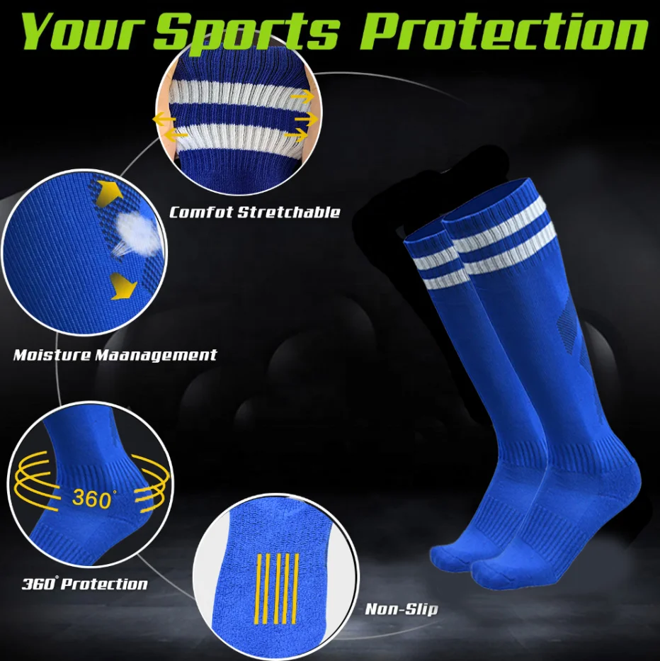 Custom logo top quality cheap cotton black white compression socks unisex designer grip football soccer sport socks men