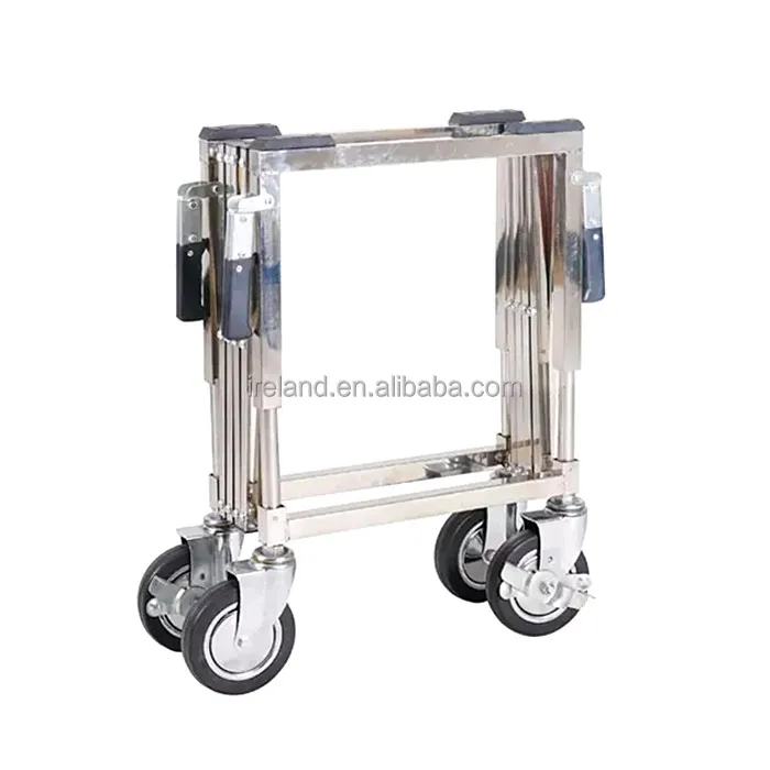Foldable and Durable Casket Church Truck Metal Coffin Trolley for sale