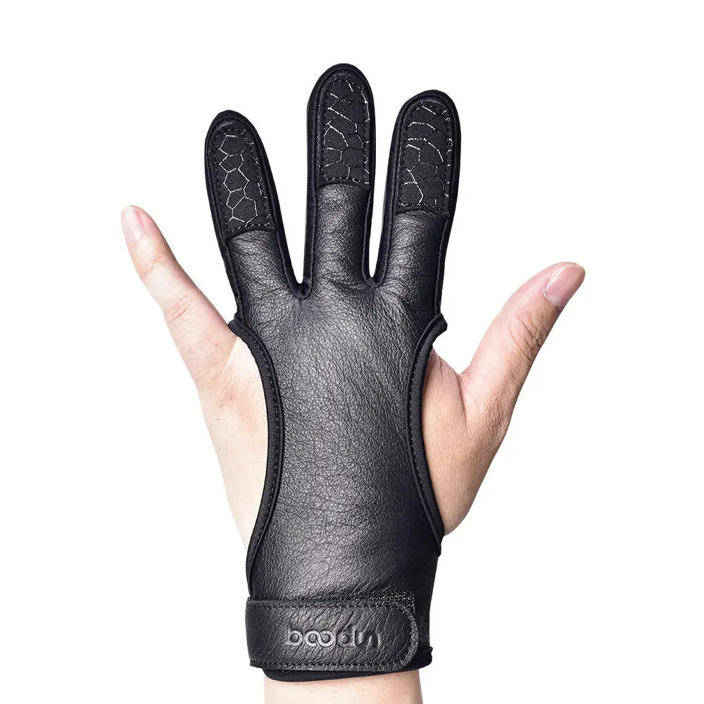 Кожаные перчатки для стрельбы из лука и стрелы с тремя пальцами