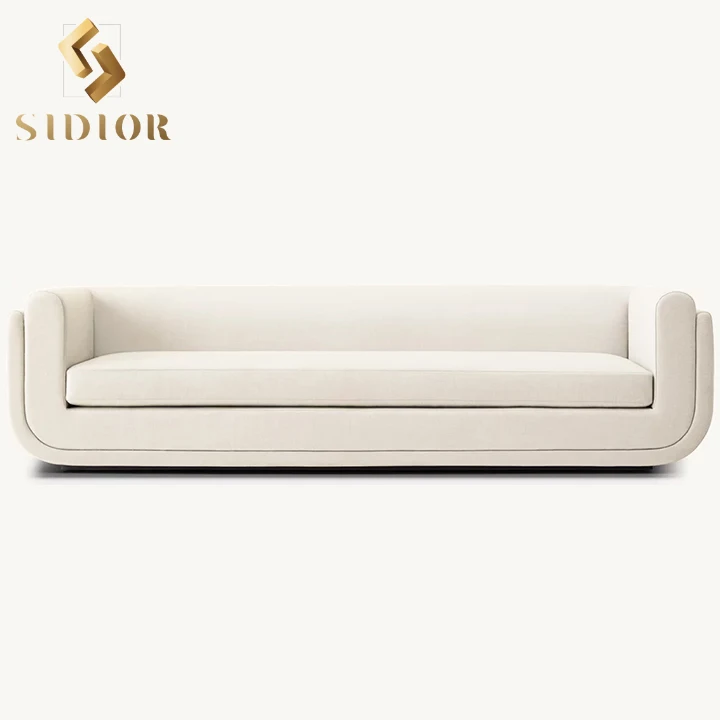 Contemporary european design velvet teddy sofa set furniture living room modular curved sofas for home luxury for living room