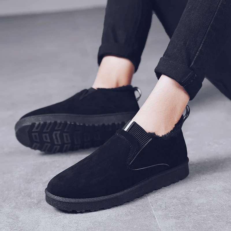 Winter Comfortable Cotton Shoes Men High Quality Snow Boots Anti-slip  Anti-slip Ankle Boots Warm Fashion