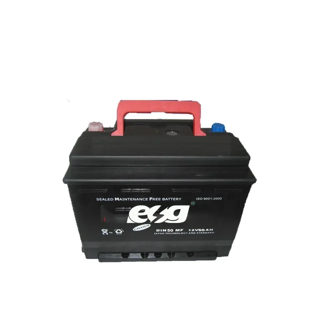 ESG Cheapest 100% full capacity  12v 45ah 50ah 60ah 70ah Auto accumulator car SMF battery