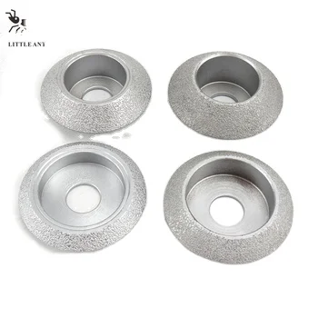 Little Ant Hot sale  Diamond brazed grinding wheel Silver wheel Concave convex edge grinding disc For polishing marble quart
