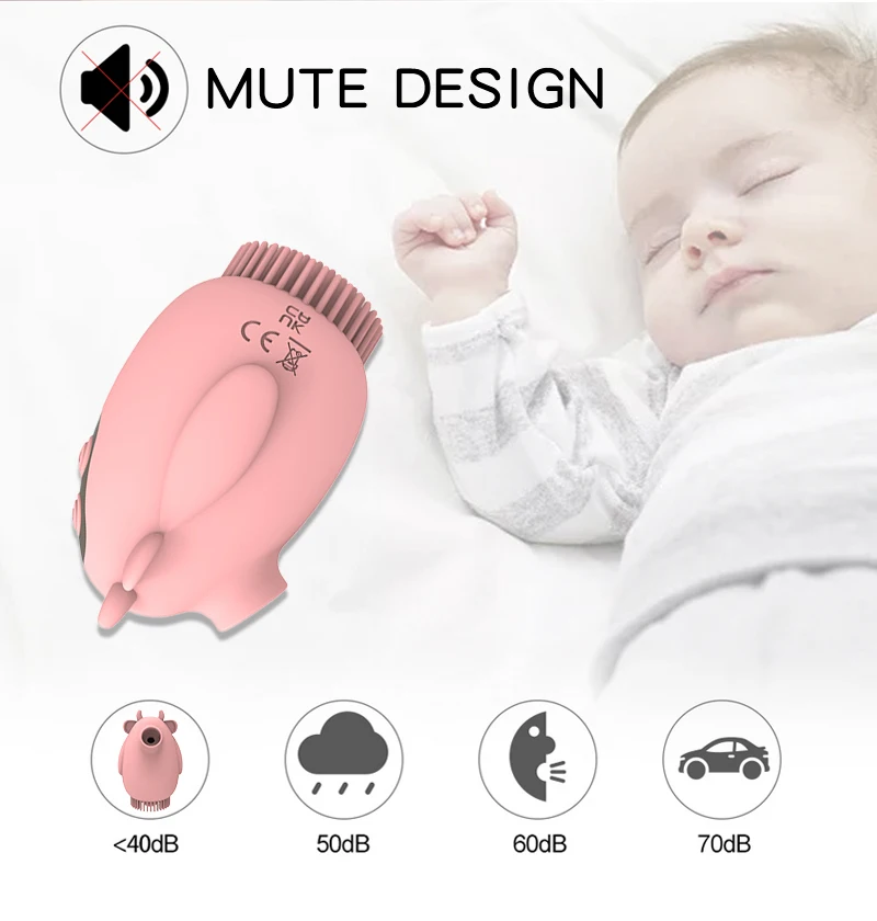 New Arrival Cute Cow Clitoral G-Spot Sucking Vibrator Sex Toys Women Clitoris Stimulator Pussy Breast Massage Sucker