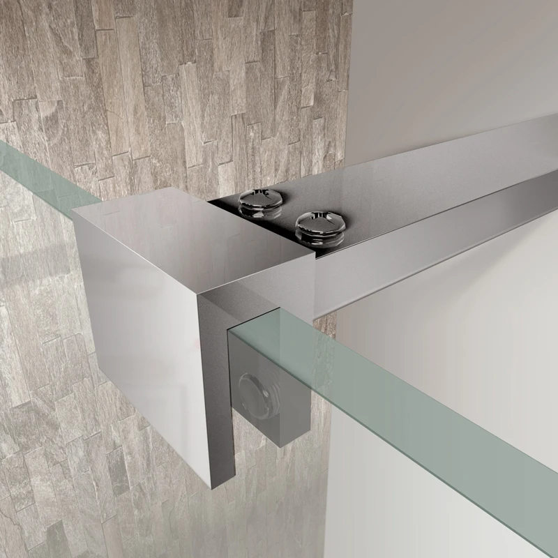 Frameless Fixed Shower Glass Panel SGCC Tempered Glass Walk In Shower Door Screen