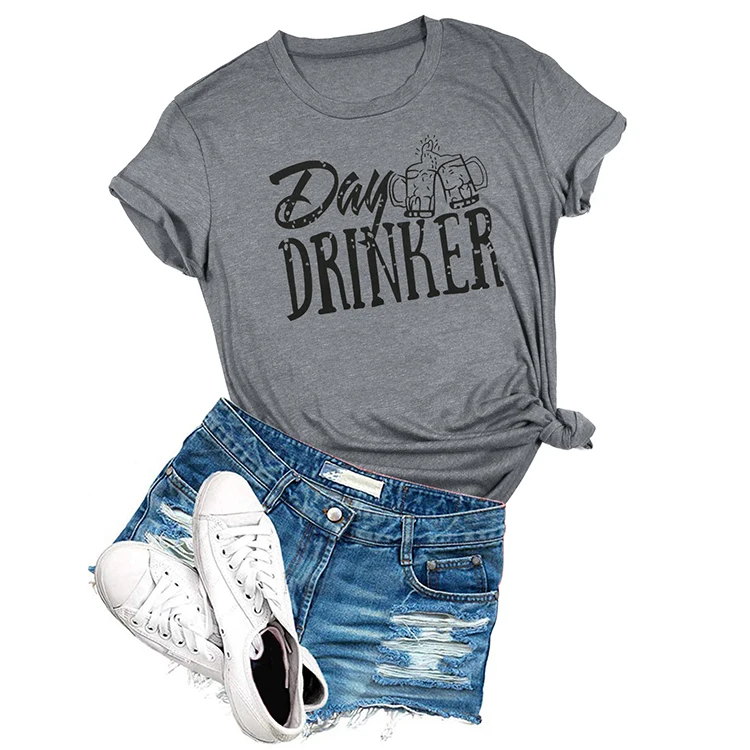 
Wholesale Custom Western Fashion Tee Tops Leopard Cactus Print T-Shirts 