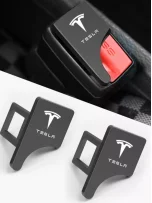 Car Seat Buckle Release Aid Compatible with Tesla Model 3/Y Alarm Stoppers Hidden Car Seat Belt Clip Belt Buckle Covers