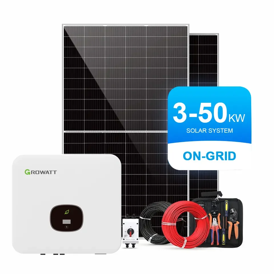 5000w 8000w 10000w Solar Panels Solar System On Grid 8000 Watts Full Set Kit