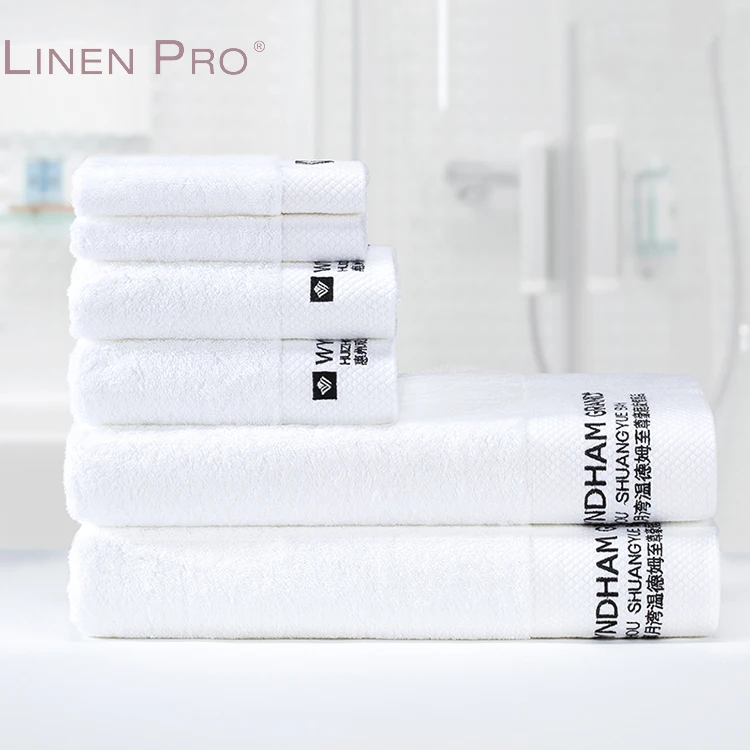 LINENPRO Wholesale Toallas Algodon Cotton Towel 100% Cotton Beach Towels Custom Large Hilton Hotel Collection Bath Sheet Towels