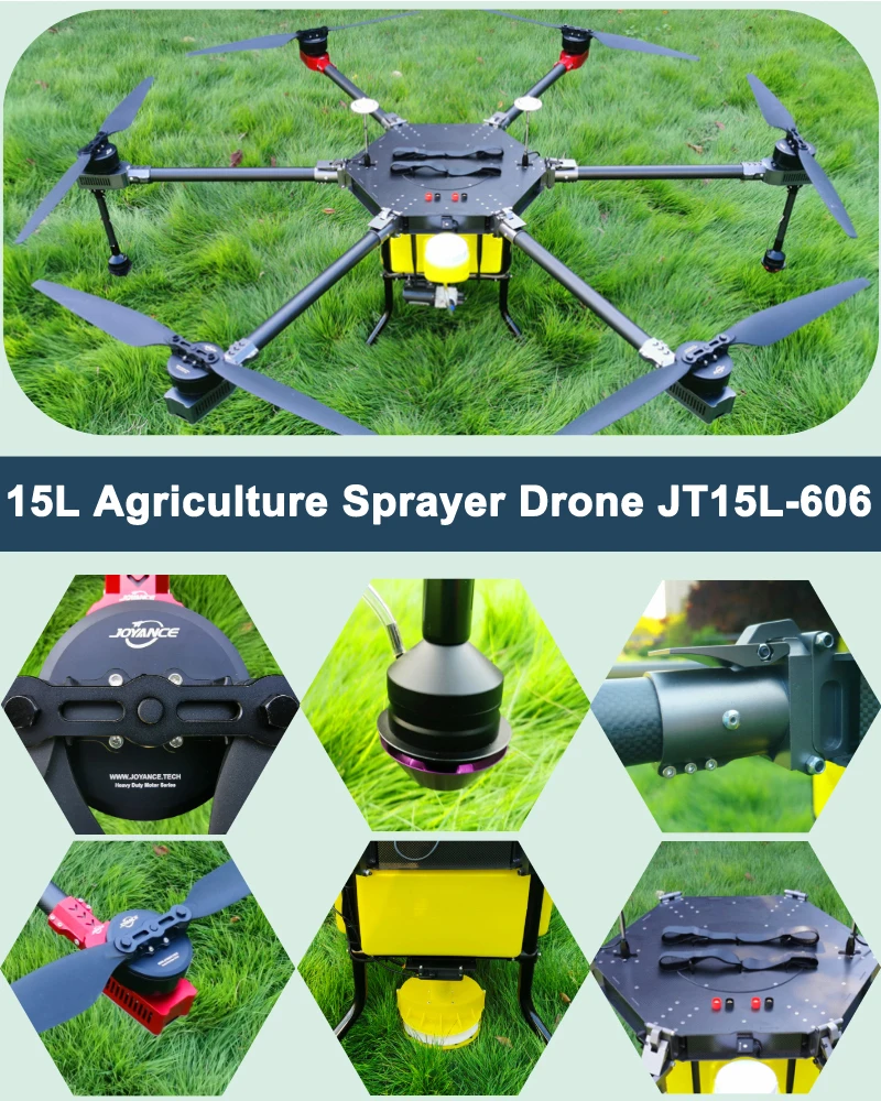 Joyance JT15L-608 Professional agricultural drone sprayer/plant conservation drone for spraying rice