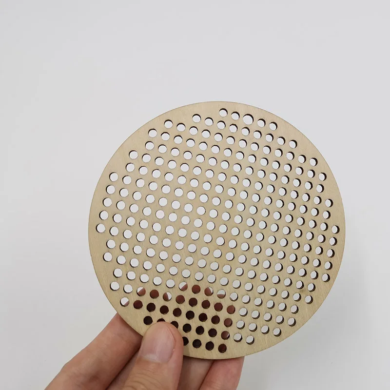 wholesale Customized round 4 inch  wooden cross stitch