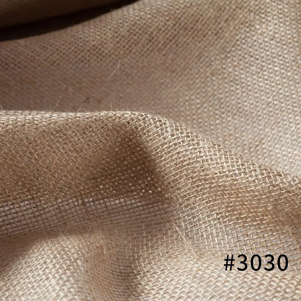 High Quality Custom Wholesale Factory Eco Friendly 100% Natural Color Jute Hessian Cloth Burlap 100% Jute Fabric from Bangladesh