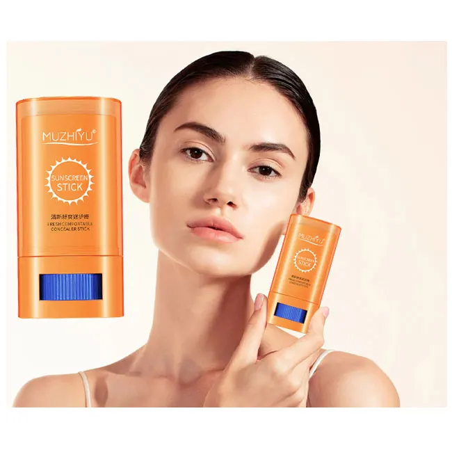 Private Label OEM Natural Vegan Stick Sunscreen Sunblock Spf 50 Reef Safe Glow Moisturizing Waterproof UV Face Sunscreen Stick