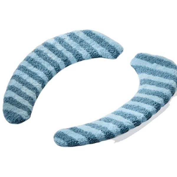 High quality Peninsula Toilet Circle Moon Flannel Toilet Sticker Glue-free self-adhesive toilet ring cushion is rip-off and simple wind
