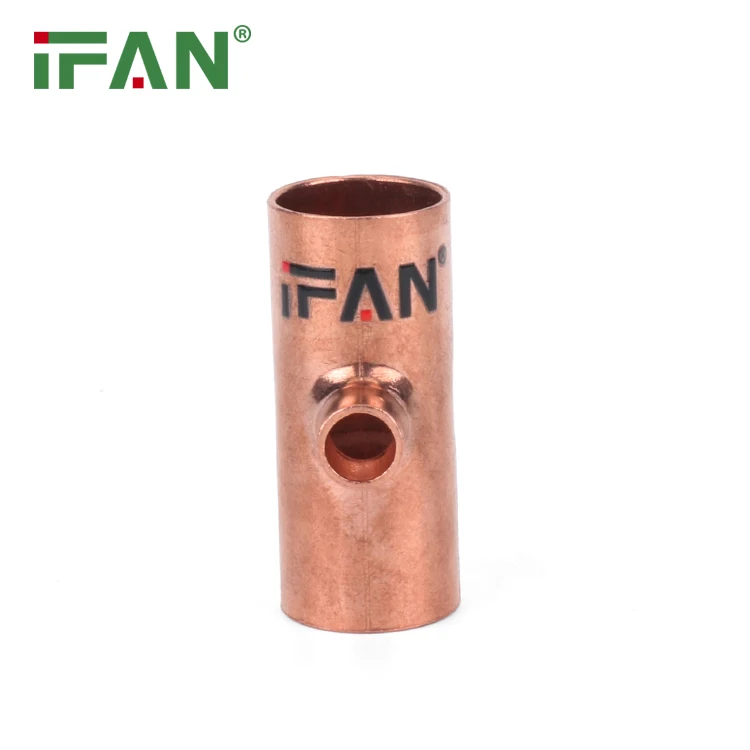 IFAN Cheap Price Copper Pipes Fittings Copper Welding Fitting Plumbing Brass Pipe Connector