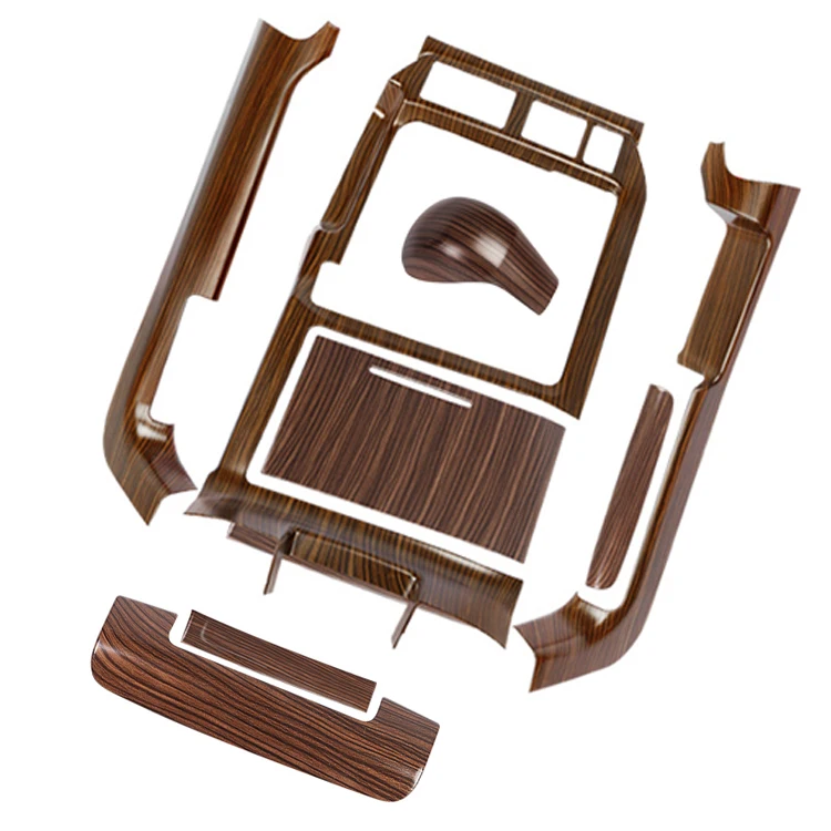 Car Decoration Accessories Wooden Dashboard Panel Dashboard Cover Interior Door Trim For 2016-2020 land cruiser